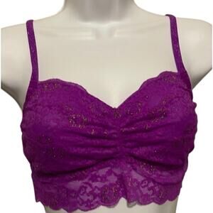 NWOT PINK Victoria's Secret Purple Lace Bralette